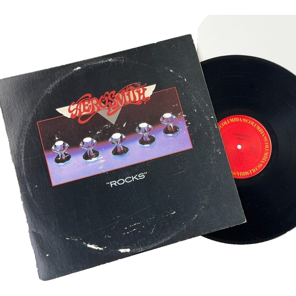 Aerosmith‎ Rocks Vintage Vinyl LP 1976 Columbia Record PC-34165 Record Album